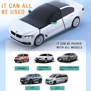 Grande housse de <span class=keywords><strong>pare</strong></span>-<span class=keywords><strong>brise</strong></span> pour voiture, protection contre la glace et la neige, avec protection pour les fenêtres latérales et les rétroviseurs - Product Image 3