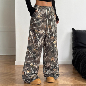 <span class=keywords><strong>Pantaloni</strong></span> Larghi da Donna <span class=keywords><strong>con</strong></span> Stampa Mimetica Real Tree, <span class=keywords><strong>Pantaloni</strong></span> Baggy Y2K <span class=keywords><strong>con</strong></span> Coulisse, <span class=keywords><strong>Vita</strong></span> Alta, Camouflage Forestale, Abbigliamento Streetwear - Product Image 4