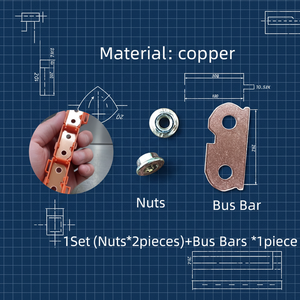 Connecteurs de batterie en cuivre nickelé, écrous adaptés pour <span class=keywords><strong>Toyota</strong></span> Corolla/Levin Hybrid <span class=keywords><strong>Lexus</strong></span> Prius - Product Image 6