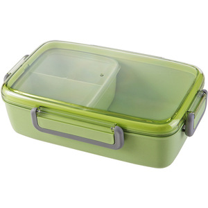LFGB BPA Gratuit En Plastique <span class=keywords><strong>3</strong></span> <span class=keywords><strong>Compartiments</strong></span> Boîtes À <span class=keywords><strong>Bento</strong></span> Japonais Enfants Lunch Tiffin Avec 2 Petite Boîte De Nourriture - Product Image 5
