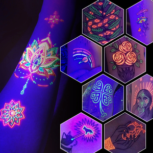 Pigmento de tatuaje de tinta fluorescente personalizable de 15ML, seguro y no tóxico, brillando en la <span class=keywords><strong>oscuridad</strong></span>, el centro de la multitud, regalo de vacaciones - Product Image 6