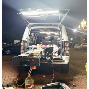 Glissière de cuisine 4x4 pour Discovery 4 VRD4X4, glissière de tiroir de cuisine avec table découpée, tiroir arrière 4WD, cuisine de camping-car tout-terrain avec ailes - Product Image 4