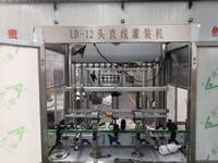 Ligne de production automatique de haute précision pour le remplissage de bouteilles en verre/plastique de boissons, eau pure, produits chimiques, jus, huile et bidons (avec moteur)