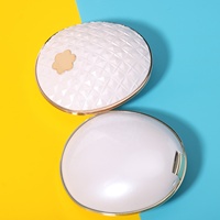 Nouveautés 2026 Tendance : Boîtier pliable personnalisable en plastique transparent pour crème visage, design unique, coques blanches, avec coussin d'air