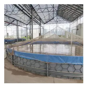 Sıcak satış balık yetiştiriciliği ekipmanları Biofloc yetiştiricilik balık gölet için deniz suyu ticari balık tankı