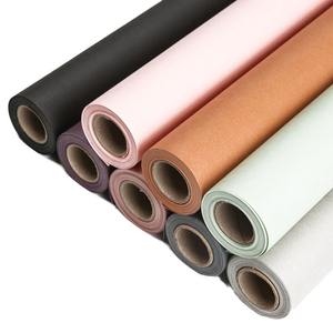 높은 찢어짐 방지 상자 만들기 아트 페이퍼 롤 선물 포장용 단색 꽃 크래프트 종이 - Product Image 1