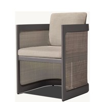 Ensemble de salle à manger multifonctionnel en aluminium pour l'extérieur, style américain, pour cour, balcon, jardin, villa, meubles d'extérieur