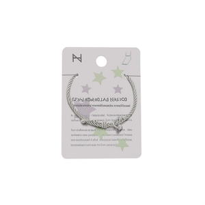 Cavigliera con nodo a sette stelle in acciaio inossidabile color argento, fatta a mano, 12 pezzi - Product Image 2