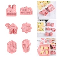 6-teiliges Set Eid Mubarak Kamel Eid 3D Kuchenformen Mond Stern Keksform Ausstechformen DIY Ramadan Islamische Muslimische Kuchenbackwerkzeuge