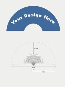 <b>Personalised</b> Folding Hand <b>Fan</b> Custom Pattern for Bridal Shower <b>Wedding</b> Party Festival Celebration and Business Promotion - Product Image 4
