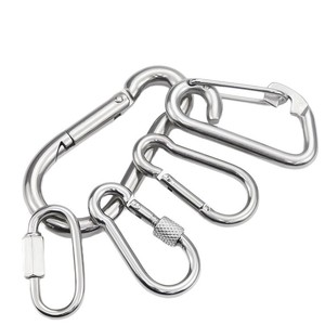 Mousqueton à ressort en acier inoxydable 304 Zhonghui avec bague de sécurité et capuchon pour équipement d'escalade - Product Image 2
