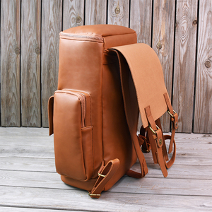 <span class=keywords><strong>Sac</strong></span> à Dos <span class=keywords><strong>Homme</strong></span> Vintage en Cuir PU pour École, Voyage et Ordinateur Portable avec Doublure en Polyester et Fermeture à Rabat pour Adolescents Garçons et Filles - Product Image 6