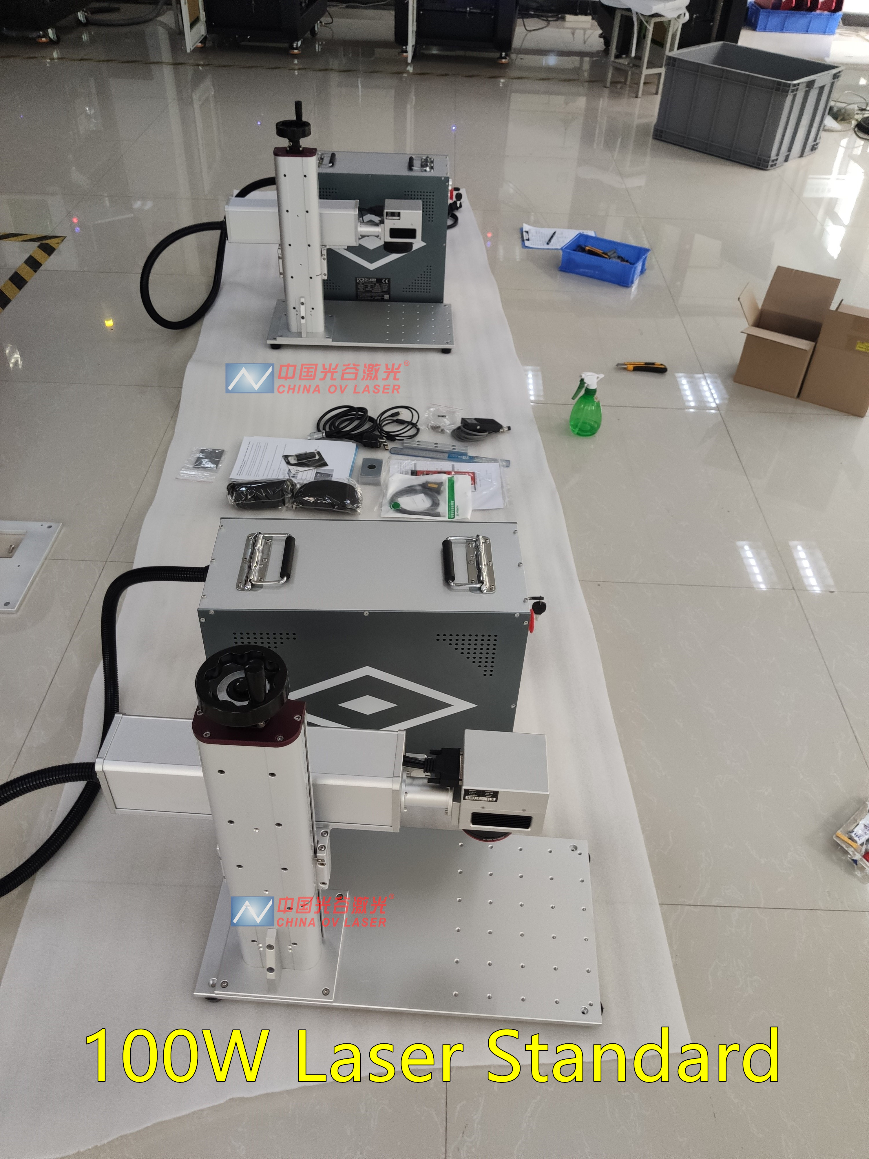 Large area fiber laser engraver ezcad 50W 60W 100W jpt laser mopa color marking engraving machines