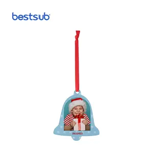 Bestsub branco de subolmação, enfeites de enfeite de plástico acrílico grandes comercial, bolas de 7.6*7.6*0.4cm