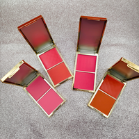 Palette de fard à joues 2-en-1 crème et poudre, 12 couleurs, bronzant longue tenue, marque privée, végétalien, haute pigmentation, vente en gros