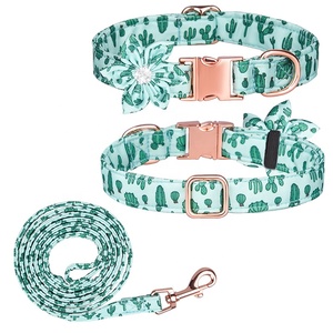Accesorios para perros de alta calidad, conjuntos de <span class=keywords><strong>collar</strong></span> y correa para perros personalizados de lujo con lazo de fijación - Product Image 2