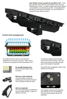 Projecteur modulaire de stade à haute efficacité lumineuse 160 lm/W IP66 en aluminium moulé sous pression 1000W LED Réflecteur CCT Garantie 5 ans