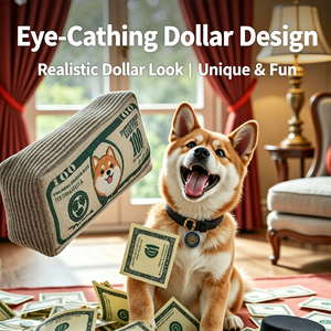 Jouet à mâcher Dollar Dog - Jouet interactif indestructible pour petits chiens - Product Image 4