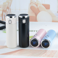 Bouteille d'eau intelligente avec verrouillage créatif, jolie tasse d'eau pour étudiants avec affichage de la température, écran LED indiquant la température
