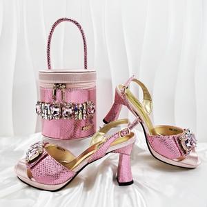 2025 otoño nuevos estilos zapatos y bolsos a juego monederos de lujo zapatos de tacón alto para mujer - Product Image 4