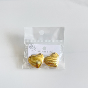Pendientes de Acero Inoxidable con Baño de Oro 18K PVD, Resistentes al Agua, Hipoalergénicos, con Diseño de Corazón, Flor y Mariposa, Regalo de Joyería 2026 - Product Image 4
