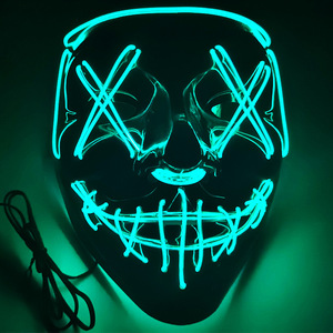 Máscara <span class=keywords><strong>de</strong></span> Halloween <span class=keywords><strong>de</strong></span> madera negra V-For-Vengeance, hecha a mano, con luz fría, para uso en interiores/exteriores, ideal para venta al por mayor. - Product Image 3