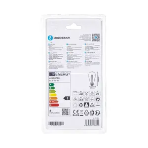 Bombilla LED de filamento ST64 E27 8W, luz cálida, eficiente, regulable, ideal para decoración y ahorro de energía. - Product Image 3