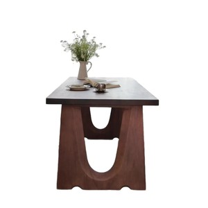 Mesa de Comedor de Madera Maciza Retro DISHI para Hoteles, Banquetes de Boda y Comedores - Product Image 1