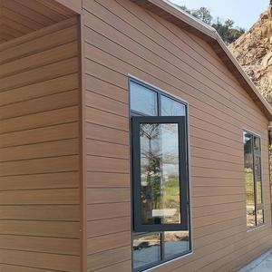 Panneaux de revêtement mural extérieur en bois-plastique composite (WPC) imperméable de style moderne pour maisons - Product Image 3