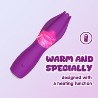 G-Punkt-Vibrator für Frauen, Klitorisstimulator, Heizfunktion, 10 Vibrationsstufen, Nippelstimulator, Sexspielzeug, IPX7 wasserdicht, USB wiederaufladbar