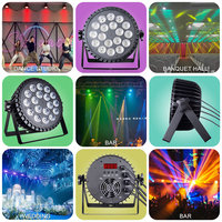 RGBW/RGBWA/RGBWAV DMX512 Slim Par IP33 18*10W LED PAR lumière pour éclairage de barre de mariage de scène intérieure