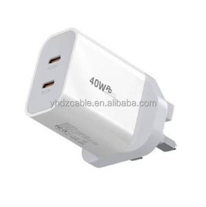 Dual <b>C</b> Fast <b>Charging</b> 20W <b>Charging</b> Head TYPE-<b>C</b> Charger 40W Dual PD Charger Mobile Phone <b>Charging</b> Head - Product Image 1