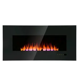 高品质的装饰性电壁炉现代壁挂式电壁炉 3d 火焰
