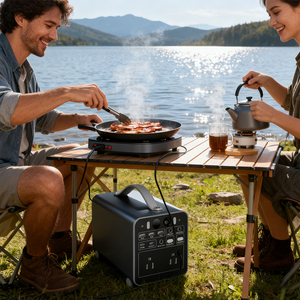 300W 299.7Wh <b>Mini</b> Outdoor Portable <b>Solar</b> <b>Panel</b> MPPT Controller Pure Sine Wave Ternary Lithium Battery LED USB/Type-C AC Adaptor - Product Image 6