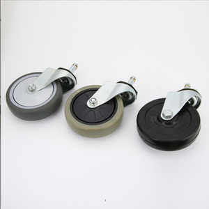 Ruedas Universales Giratorias de Goma TPR de 4 Pulgadas, Capacidad de Carga de 1200 Libras, Silenciosas, Resistentes, OEM Ntl para Carritos, <span class=keywords><strong>Carretillas</strong></span> y Plataformas - Product Image 3