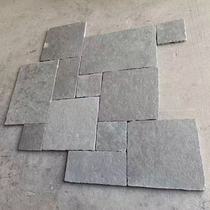 Vente en gros de brique murale en pierre calcaire bleue grise dégringolée Antique 300X300 600X300 - Product Image 4