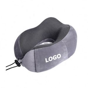 Custom Logo <b>Memory</b> Foam Travel Neck <b>Pillow</b> - Comfortable U Shaped Airplane <b>Pillow</b> for Promotional Gifts - Product Image 1