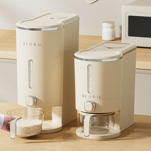 Contenedor de Arroz Uforu de 10L/20L, a Prueba de Polvo y Humedad, con Dispensador de un Botón - Product Image 3