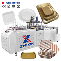 Machine de fabrication d'assiettes en papier entièrement automatique Machine de fabrication d'assiettes à dîner, de plateaux et de plats à bas prix