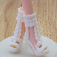 Chaussures de poupée mignonnes et colorées de style varié, échelle 1/6, 30 cm, chaussures à talons hauts, bottes assorties à la mode pour accessoires de poupée BB, jouets DIY