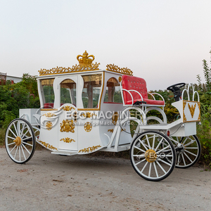 Charrette Électrique pour Enfants à Prix d'Usine, Buggy Électrique à 4 Roues pour Filles, Type Calèche à Chevaux - Product Image 6