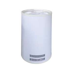 Meisda 80L четырехколесный наружный рекламный цилиндр круглая банка охладитель форма мороженого морозильник