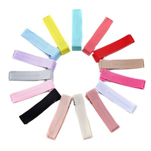 Pinza de Pelo Tipo Pico de Pato de 5 cm, Totalmente Cubierta de Tela, con Cinta Acanalada, Accesorio para el Cabello para Mujer, Uso Diario, Diseño Cuadrado Colorido - Product Image 5