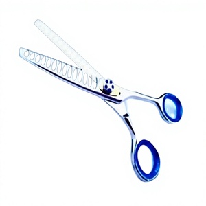 Tijeras de Peluquería Canina ASAP con Forma de Luna, Acero Inoxidable de Alta Calidad, 28 Dientes, para Diestros, Mango Largo, Profesionales, para Entresacar - Product Image 4