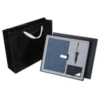 Groothandel Business Dagboek Planner Pu Lederen Luxe Notebook Bedrijf Gift Set Cardcase & Pen Stationaire Notebook Set