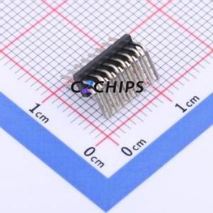KH-1.27PH90-2X8P-L10.5 Pin Header Bent Lead Through Hole,P=1.27mm Connector 2x8P 1.27mm Pin Header Right Angle Insert - Product Image 2