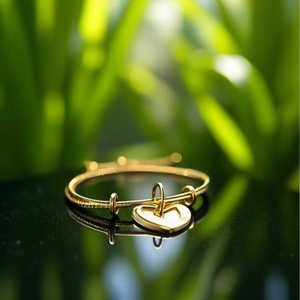 สร้อยข้อมือแฟชั่นทรงเสน่ห์ ทำจากสแตนเลสสตีล 316L ชุบทอง PVD พร้อมจี้รูปหัวใจ ทนทาน เป็นมิตรต่อสิ่งแวดล้อม - Product Image 3