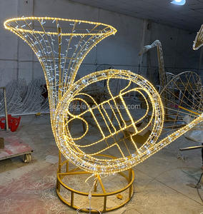 Ticari peyzaj noel dev dekorasyon müzikal trompet Motif ışık - Product Image 1