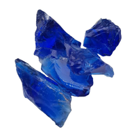 Pierres de verre concassé massif en vitrail pour aménagement paysager moderne, foyers, remplissages de vases, décoration extérieure - Écologique