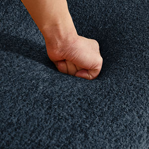 Fauteuil inclinable en tissu moderne de style mid-century, ottoman, revêtement écologique, design compact, petits espaces, villa - Product Image 6